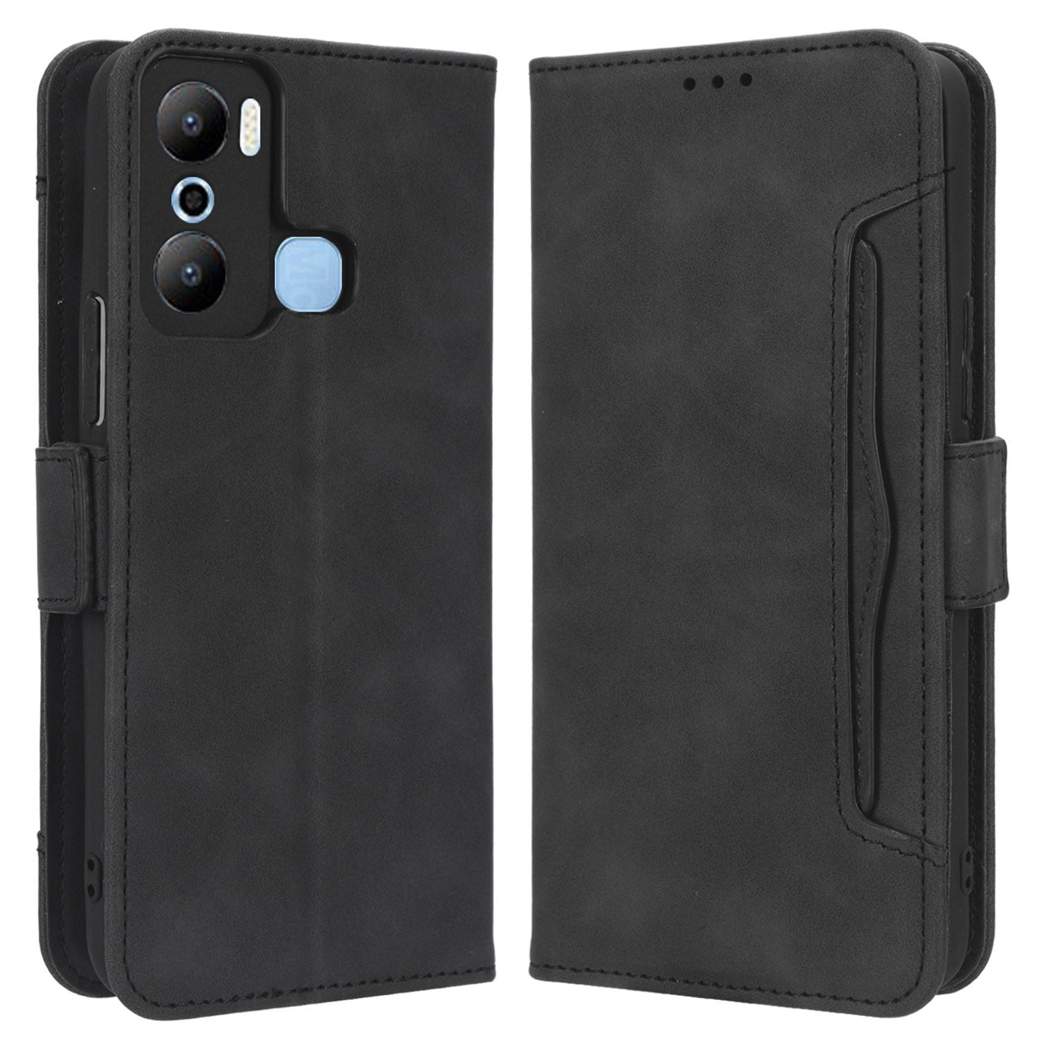 For Infinix Hot 20 Play 4G PU Leather Phone Cover Multiple Card Slots Stand Wallet Protective Phone Case For Infinix Hot 20 Play 4G PU Leather Phone Cover Multiple Card Slots Stand Wallet Protective Phone Case